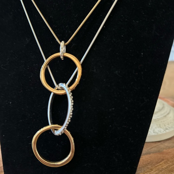 Swarovski two tones necklace - Picture 2 of 6